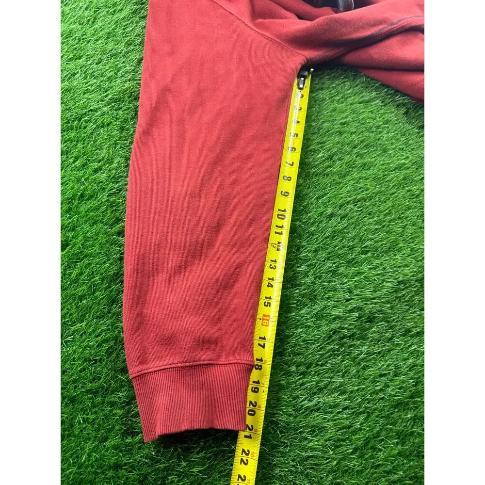 IZOD Luxury Sport Mens XXL 1/4 Zip Pullover Sweater Red Gray Mock Neck Stretch